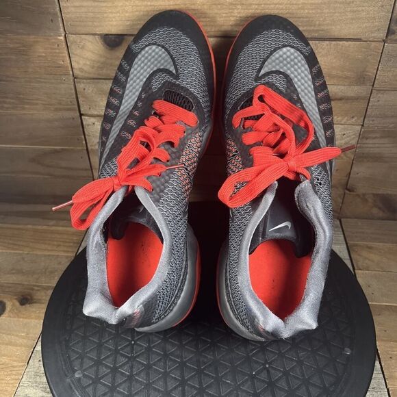 Nike Hyperlive Mens Size 8.5 Red Black Athletic Basketball Lace Up Sneakers - Picture 5 of 10
